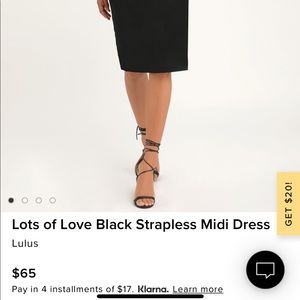 GUC Lulus cocktail midi length dress